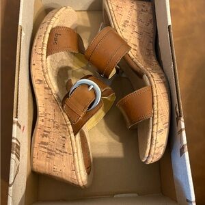 b.o.c. Light Brown Wedge Sandals